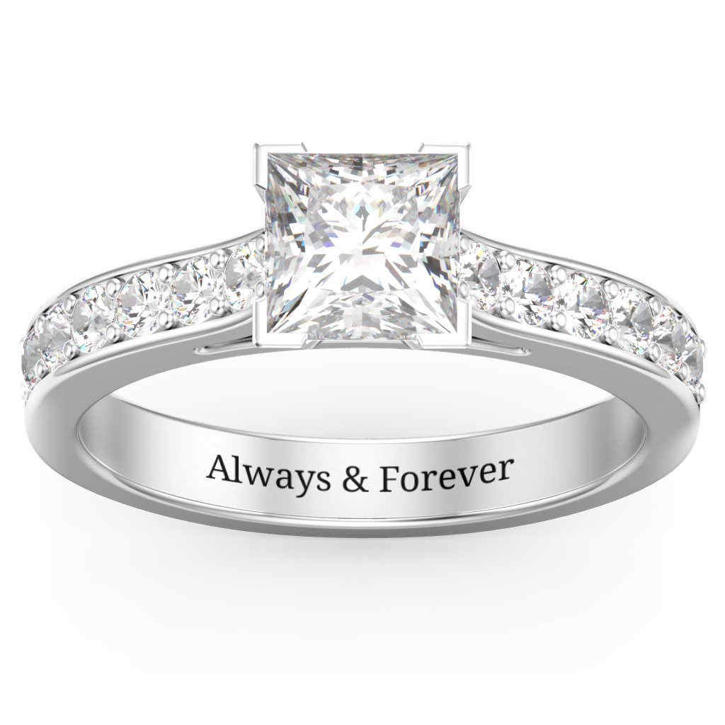 Janelle Princess Cut Engagement Ring