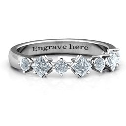 Shape of her Heart Band Ring