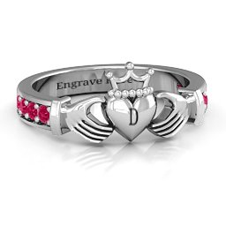 Classic Claddagh Ring with Accents