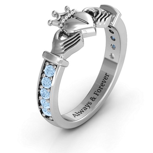 Classic Claddagh Ring with Accents