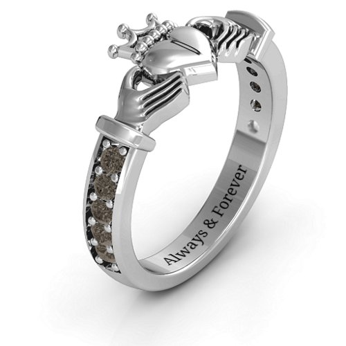 Classic Claddagh Ring with Accents