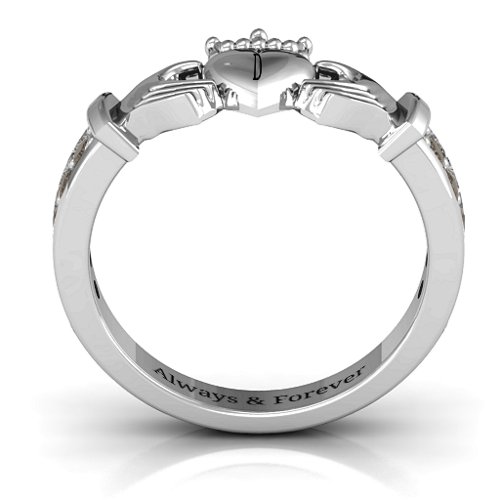 Classic Claddagh Ring with Accents