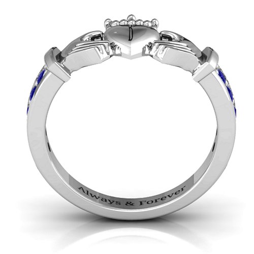 Classic Claddagh Ring with Accents