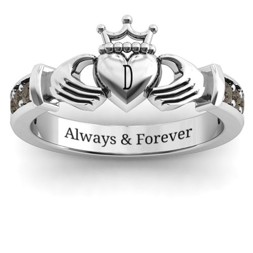 Classic Claddagh Ring with Accents
