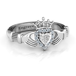 Claddagh with Halo Ring