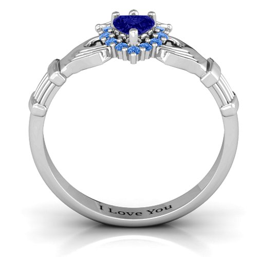 Claddagh with Halo Ring
