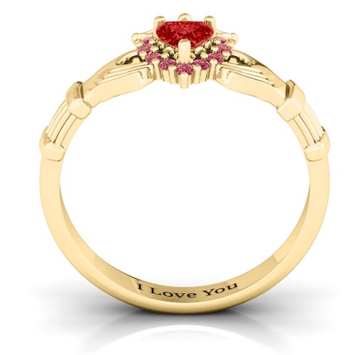 Claddagh with Halo Ring