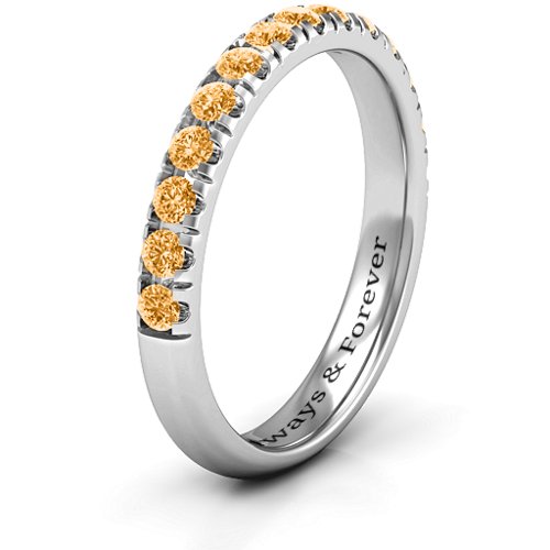 Love All Around Ring – Sterling Silver with Citrine