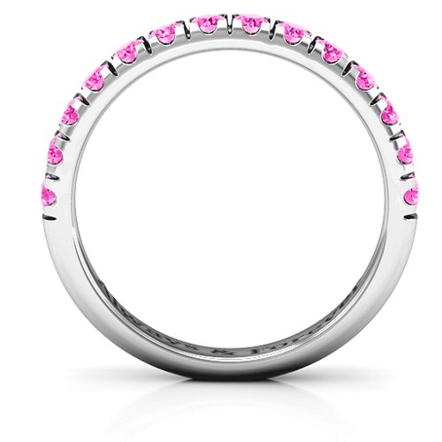 Love All Around Ring – Sterling Silver with Pink Tourmaline