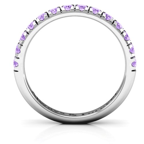 Love All Around Ring – Sterling Silver with Amethyst