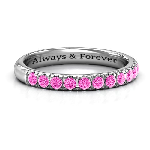 Love All Around Ring – Sterling Silver with Pink Tourmaline