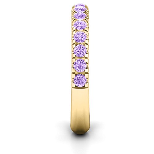 Love All Around Ring – 10K Yellow Gold with Amethyst