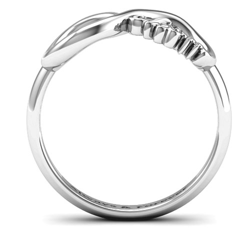 Mom's Infinite Love Ring – 10K White Gold