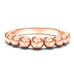 Graduated Beaded Stacking Ring