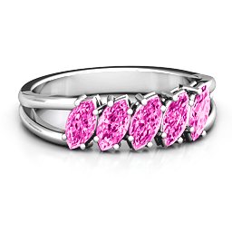 Angled Marquise Ring