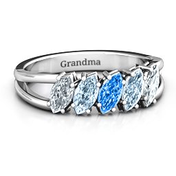 Angled Marquise Ring