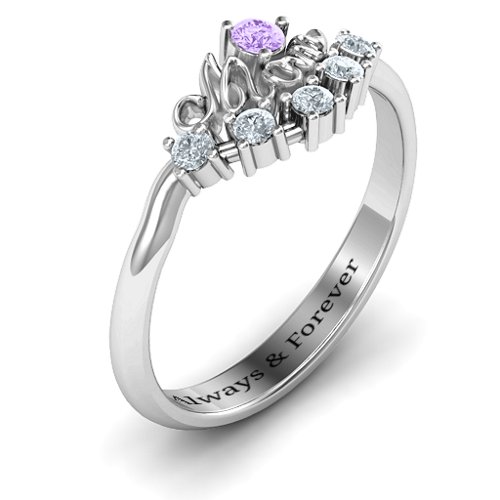 4 - 9 Stone Mom's Glimmering Love Ring