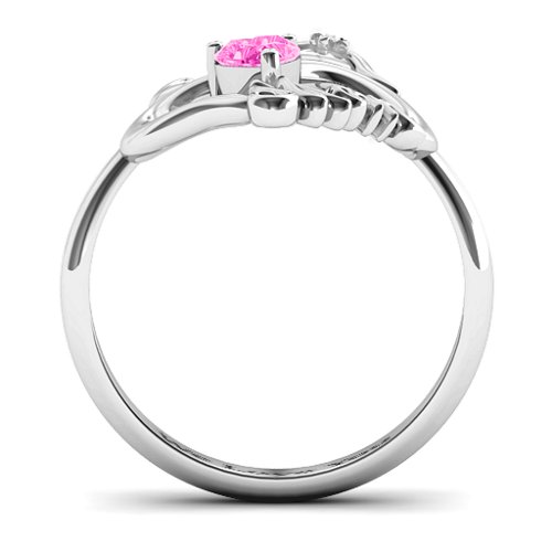 Unbreakable Bond Heart Ring – Sterling Silver with Pink Tourmaline