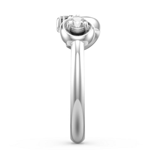 Mom's Infinity Ring – Sterling Silver with Cubic Zirconia