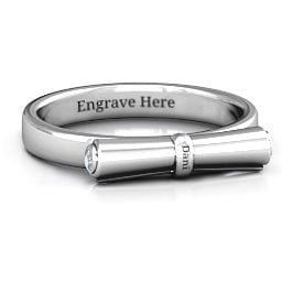 Diploma Scroll Graduation Ring