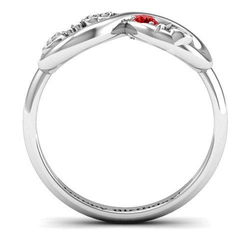 Sweet 16 with Birthstone Infinity Ring