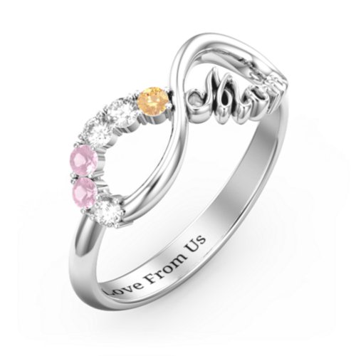 Mom's Infinite Love Ring with 2-10 Stones