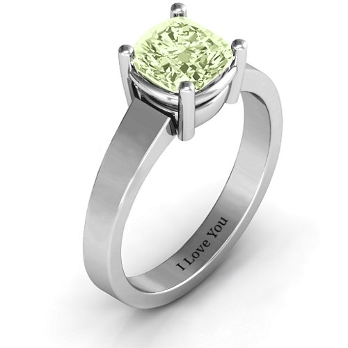 Cushion Cut Solitaire Ring