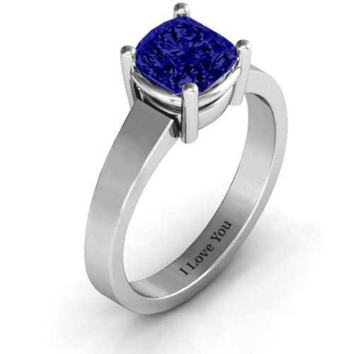 Cushion Cut Solitaire Ring