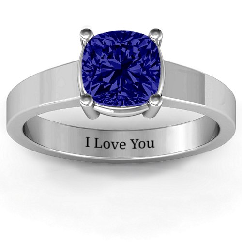 Cushion Cut Solitaire Ring