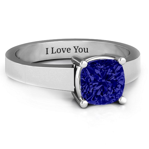 Cushion Cut Solitaire Ring