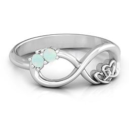 Double the Love Infinity Ring