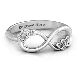 Double the Love Infinity Ring