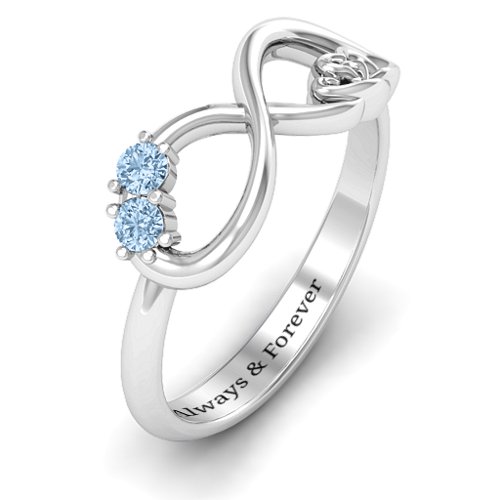 Double the Love Infinity Ring