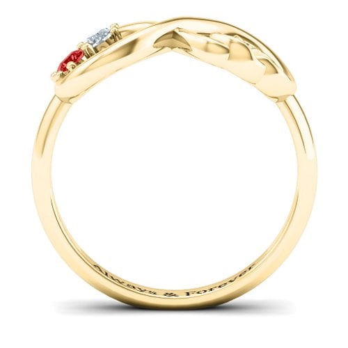 Double the Love Infinity Ring