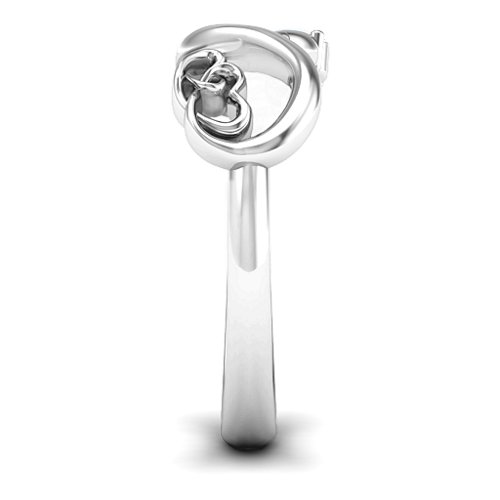 Double the Love Infinity Ring – Sterling Silver with Cubic Zirconia