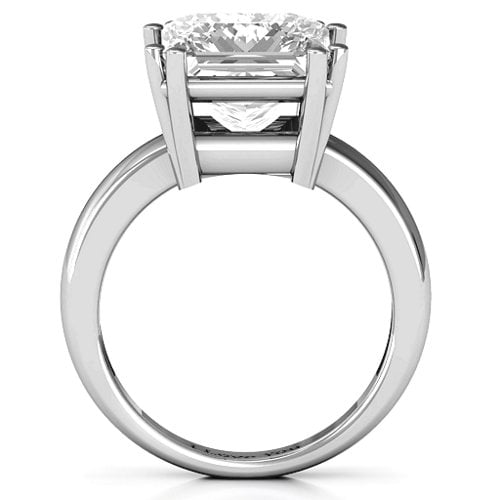 Basket Set Princess Cut Solitaire Ring