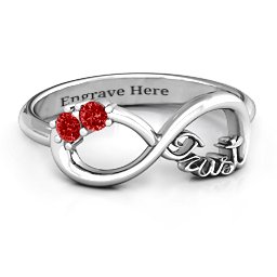 Trust Infinity Ring in 925 Sterling Silver