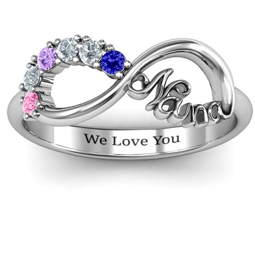 2-10 Stone Nana Infinity Ring