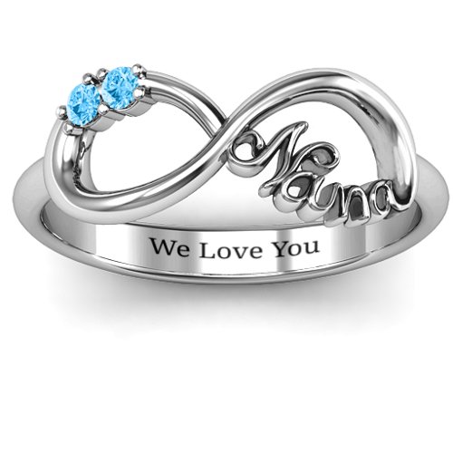 2-10 Stone Nana Infinity Ring