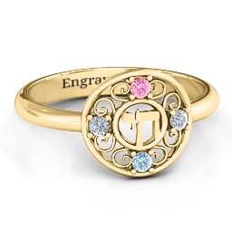 Chai Filigree Ring