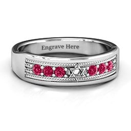 Star of David Band Ring