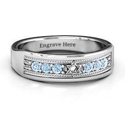 Star of David Band Ring