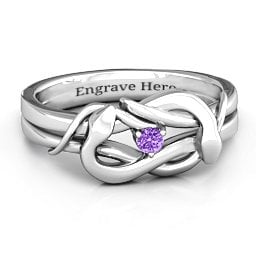 Snake Lover's Knot Ring