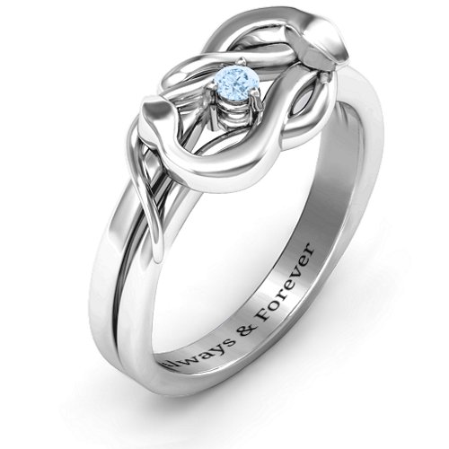 Snake Lover's Knot Ring