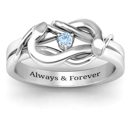 Snake Lover's Knot Ring