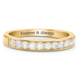 Shadow Band of Stones Ring