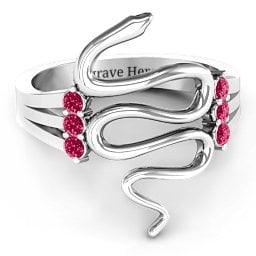 Zig Zag Snake Ring
Snake Ring with Birthstone