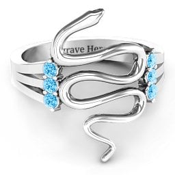 Zig Zag Snake Ring
Snake Ring with Birthstone