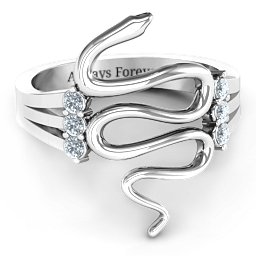 Zig Zag Snake Ring
Snake Ring with Birthstone in 925 Sterling Silver with Diamond