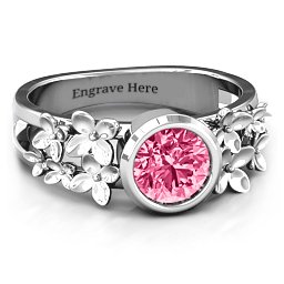 Beautiful Blossoms with Split Shank Ring